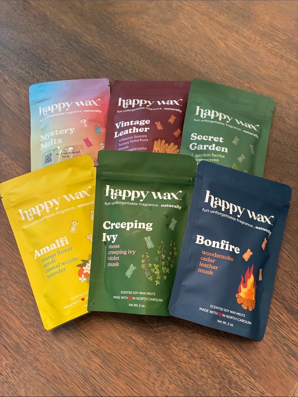 Assorted Scented Wax Melts - Green, Blue, Yellow, Maroon, Pink, Teal